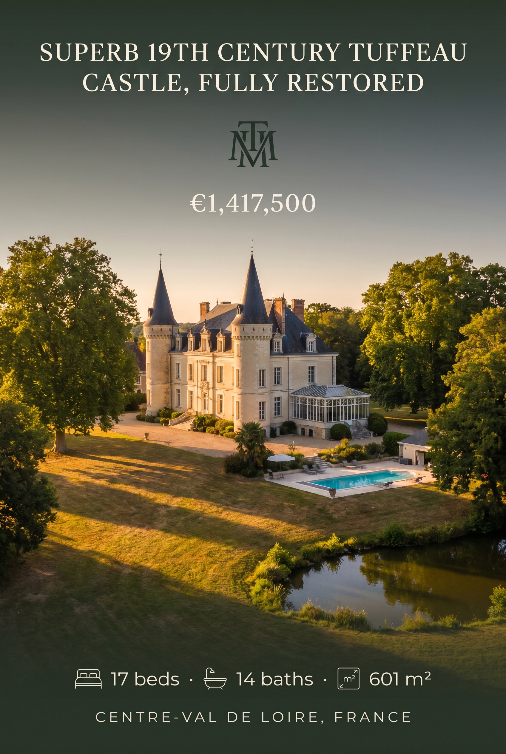 Castle Collector — 19th-c. Tuffeau Castle · Loire